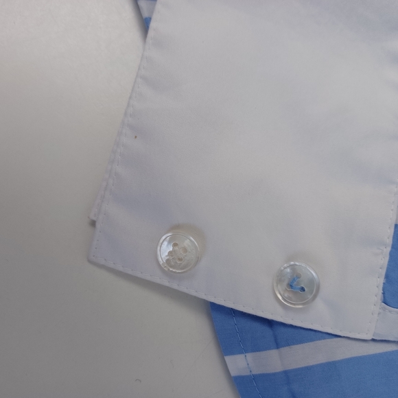 Veronica Beard Poppe Striped Dress Size 8 Preppy Cotton Blend Long Sleeve Collar - Picture 10 of 16